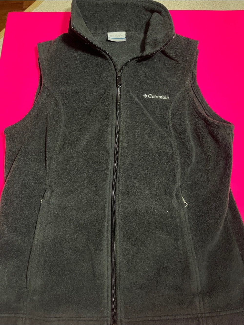 Columbia women Black Fleece Vest - Cozy Layering Piece